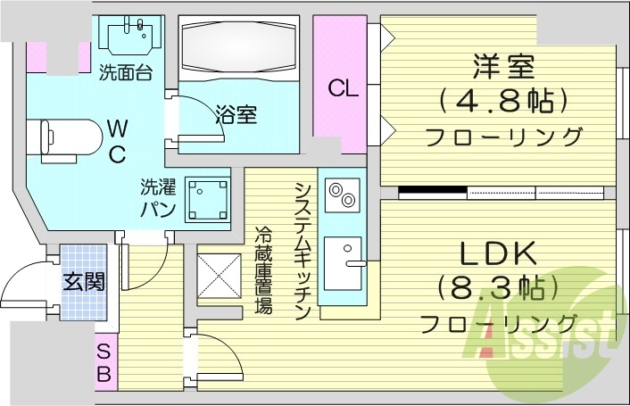 7階の間取り図