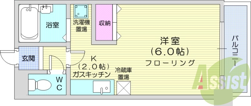 4階の間取り図