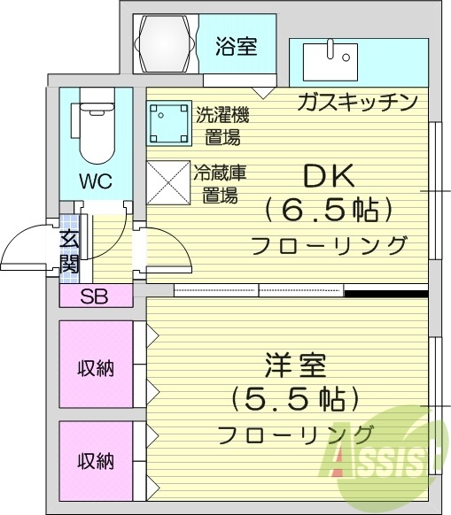 1DK、ペット相談、灯油暖房、シャワートイレ