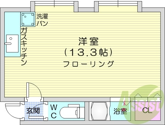 2階の間取り図