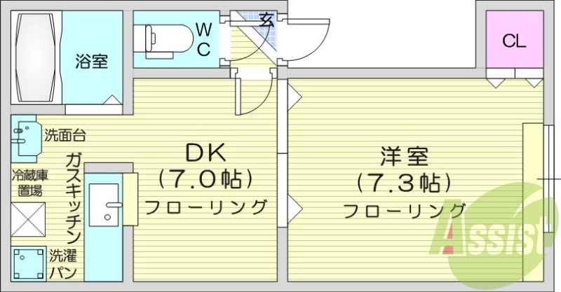 2階の間取り図