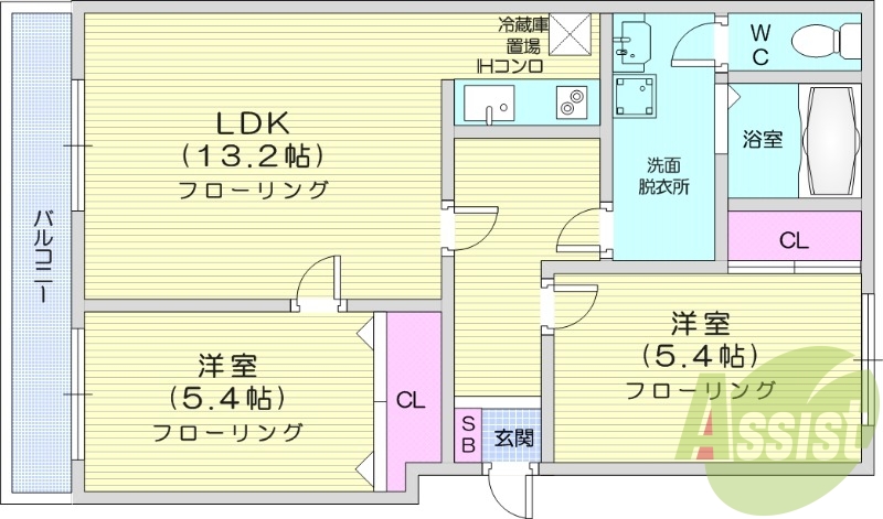 2LDK、灯油ボイラー、灯油暖房、IHコンロ