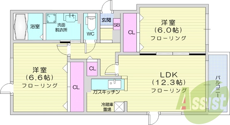 2LDK、エアコン、独立洗面台、ネット無料、灯油暖房