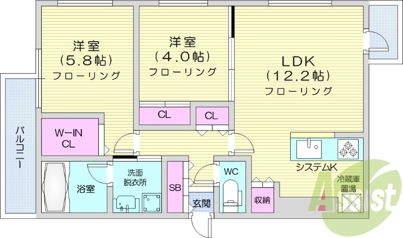 5階の間取り図