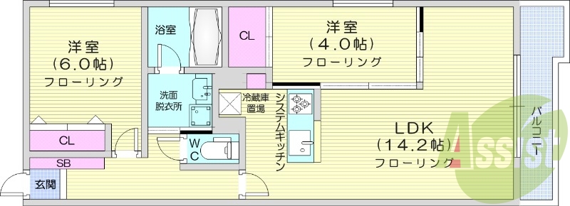 5階の間取り図