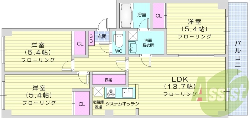 3LDK、灯油ボイラー、灯油暖房、IHコンロ