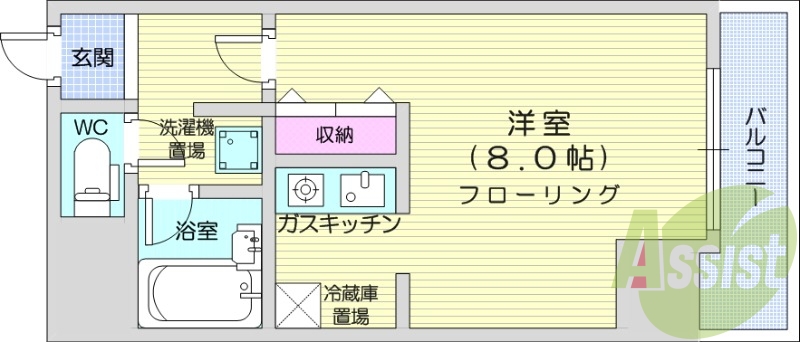 1R、TVインターホン、シャンドレ、ウォシュレット