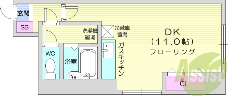 1R、モニタ付インターホン、灯油暖房、ネット使用料不要