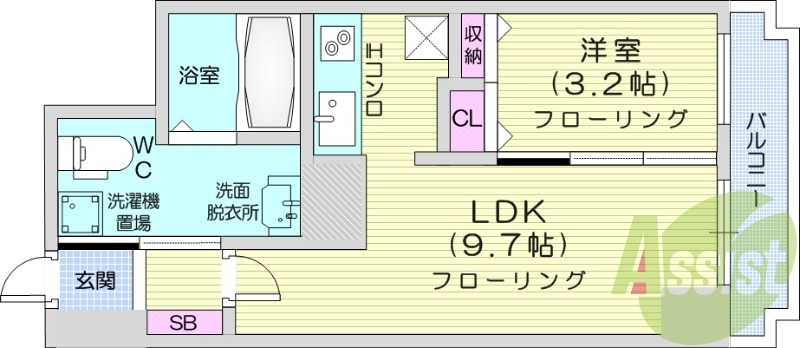 1LDK、オートロック、デザイナーズ、オール電化、IHコンロ