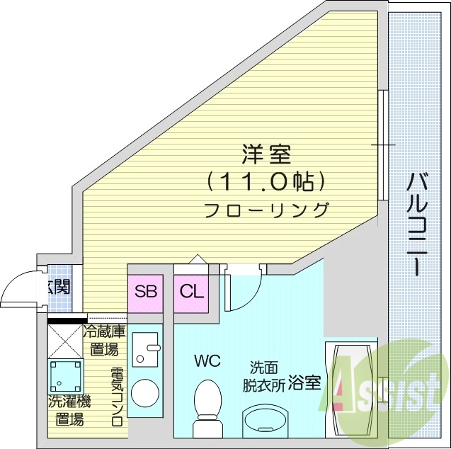 1K、クローゼット、灯油給湯・灯油暖房、シューズボックス