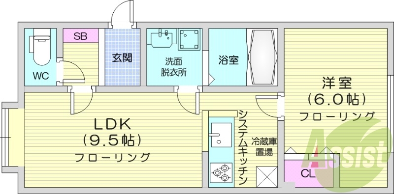 1LDK、ペット対応、エアコン、灯油暖房