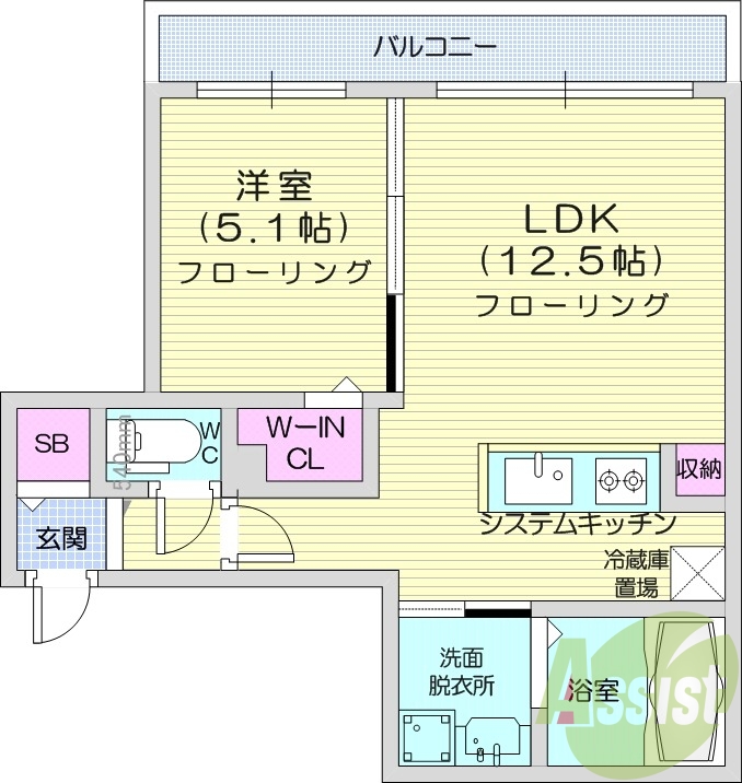 1LDK、ペット可、エアコン、ネット無料、