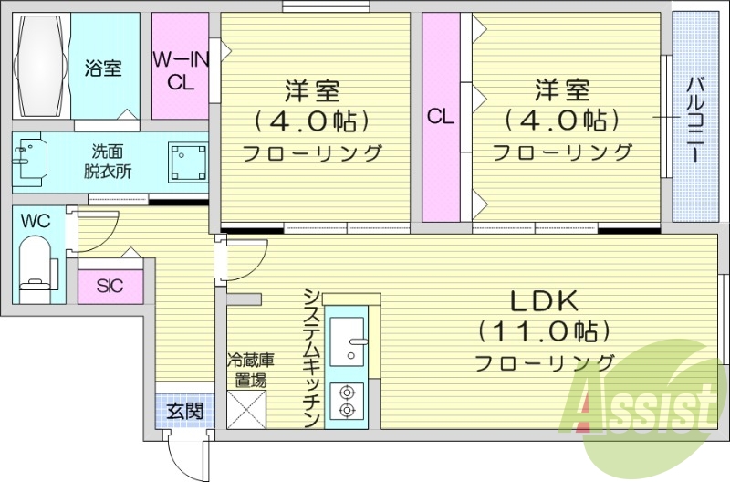 2ＬＤＫ、エアコン、ネット無料、ペット可