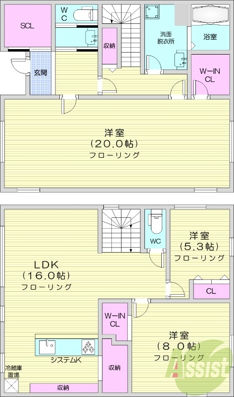 3LDK、都市ガス、エアコン、追い焚き、食洗器