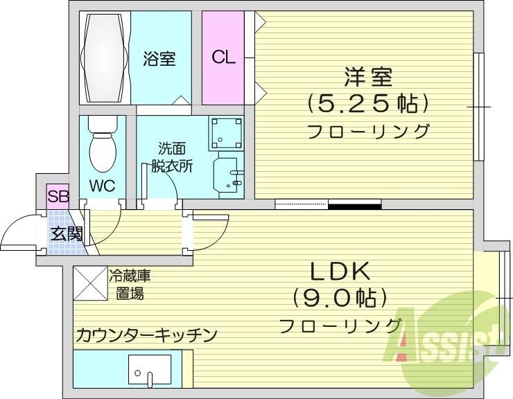 1LDK、エアコン、モニターホン、独立洗面台、灯油暖房