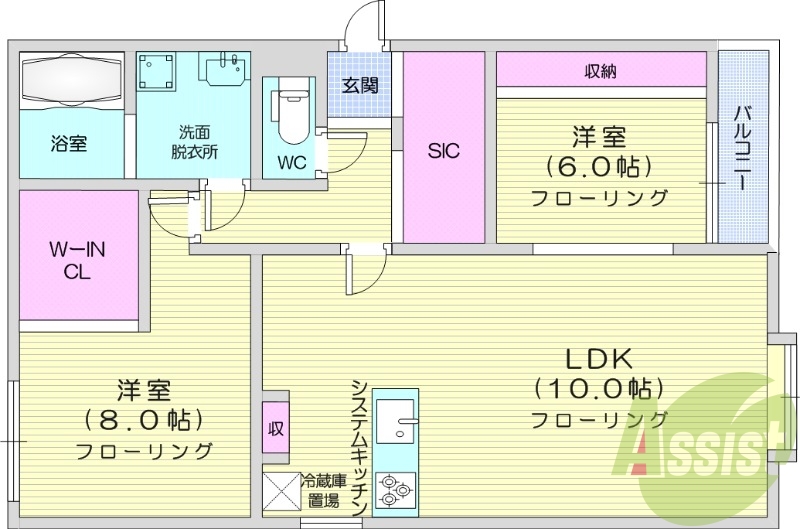 2LDK、フルリノベーション、ガスリミット、エアコン