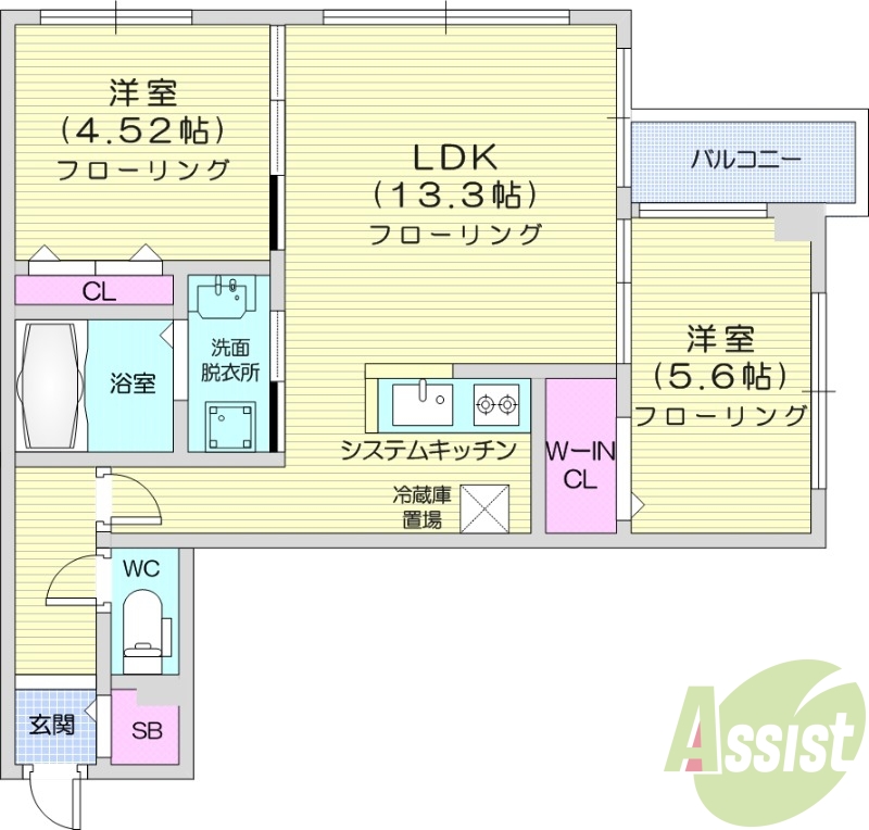 1LDK、都市ガス、エアコン、ガス暖房、ネット無料