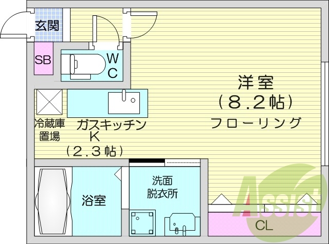 1K、オートロック、エアコン、ネット無料、宅配ボックス