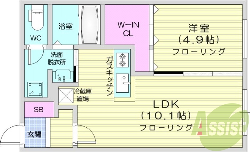 1LDK、オートロック、シャンプードレッサー、デザイナーズ