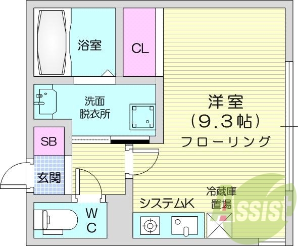 1R、エアコン、ペット飼育可、ネット使用料無料