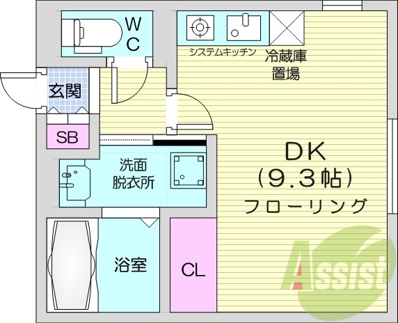 1R、エアコン、ペット飼育可、ネット使用料無料
