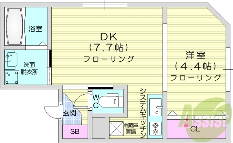 1DK、エアコン、灯油暖房、ネット無料、収納
