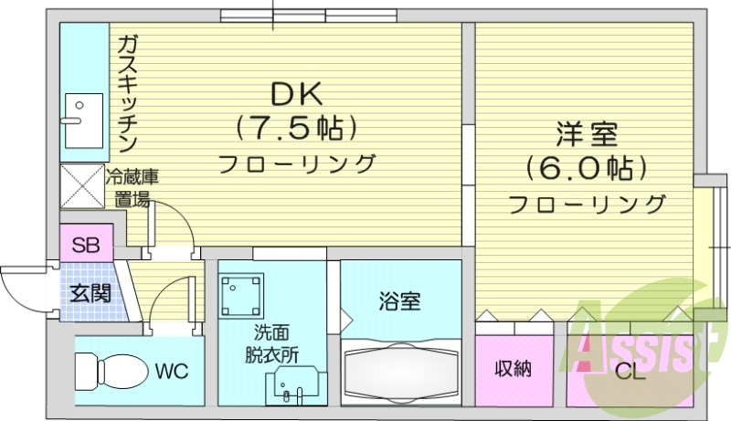 2階の間取り図