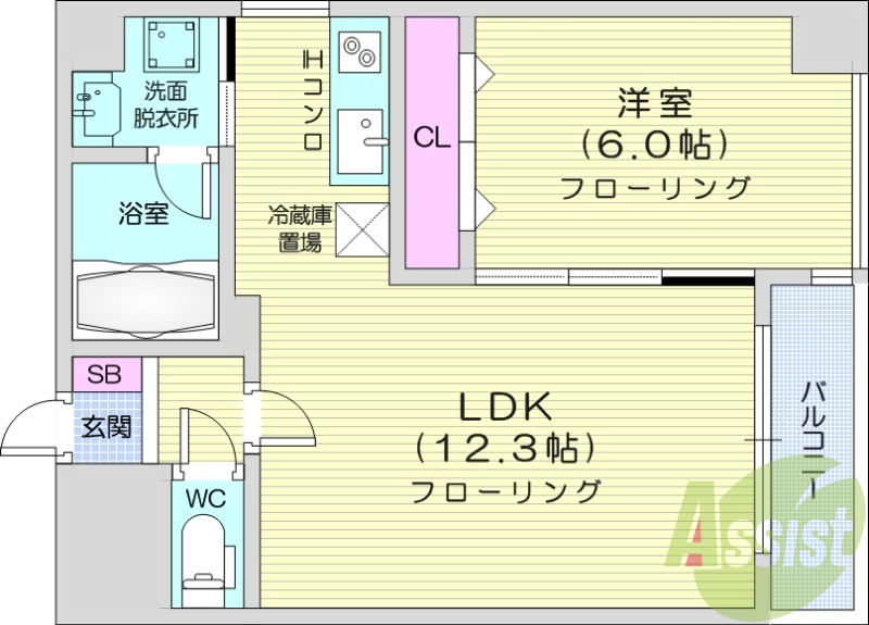 1LDK、灯油暖房、ウォシュレット、最上階、角部屋