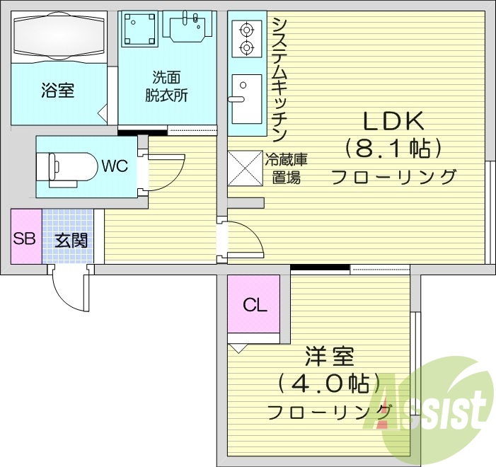 1LDK、エアコン、独立洗面台、灯油暖房、ネット無料