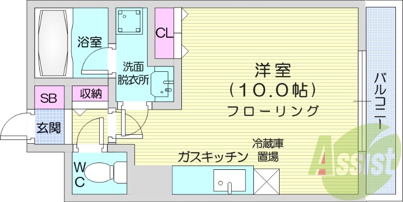 1R、シューズボックス、シャンプードレッサー、ガスFF暖房