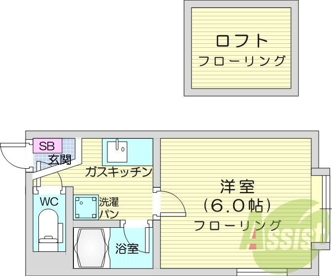 2階の間取り図