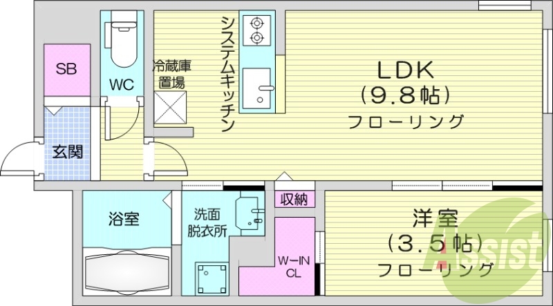 3階の間取り図