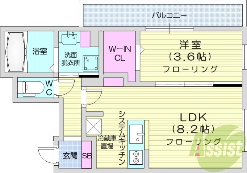 5階の間取り図