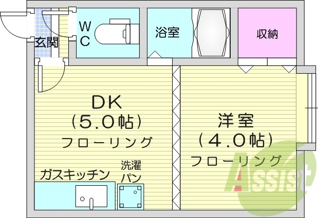 2階の間取り図