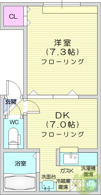 1階の間取り図