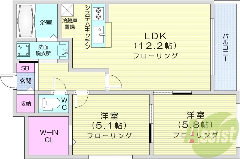 5階の間取り図