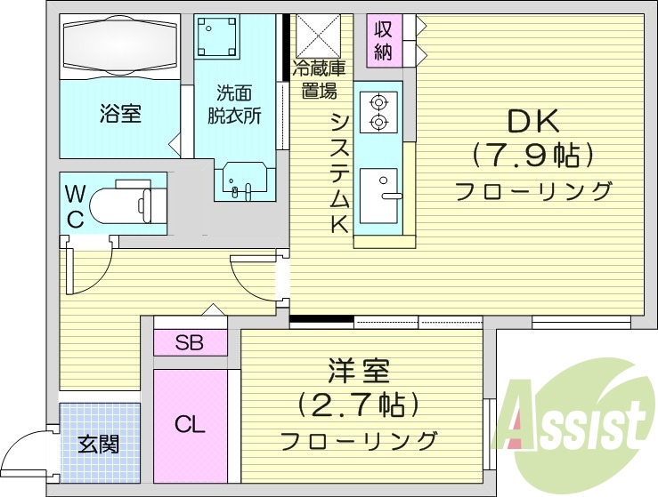 1DK、エアコン、ペット相談、ネット無料