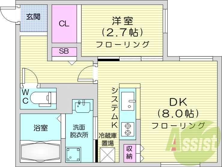 1LDK、エアコン、ペット相談、ネット無料