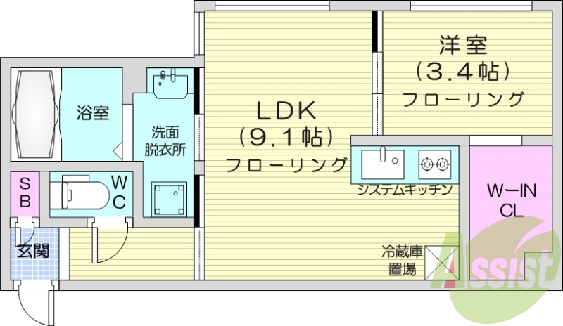 3階の間取り図