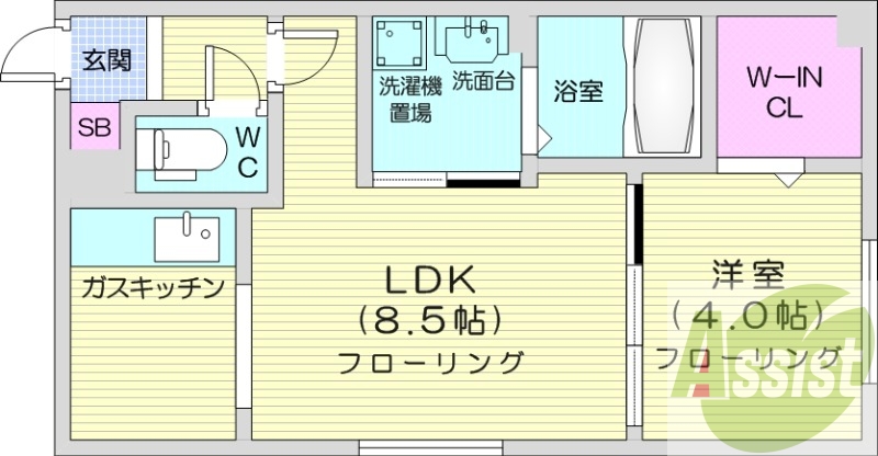 １LDK、エアコン、プロパンガスリミット、宅配ボックス