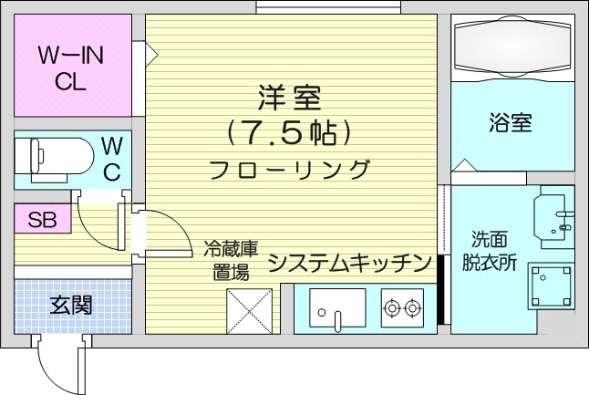 1R、エアコン、浴室乾燥機、灯油暖房、ネット無料