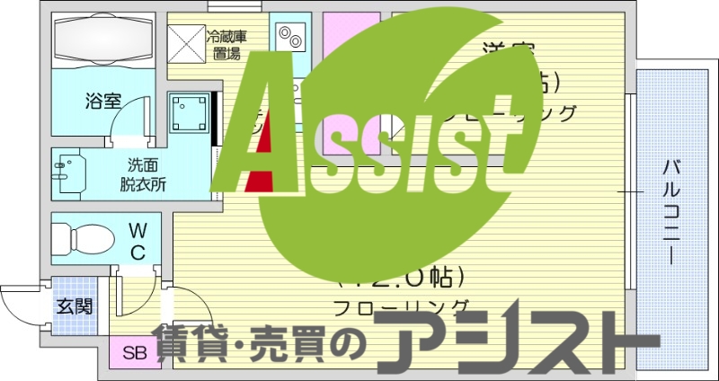 4階の間取り図