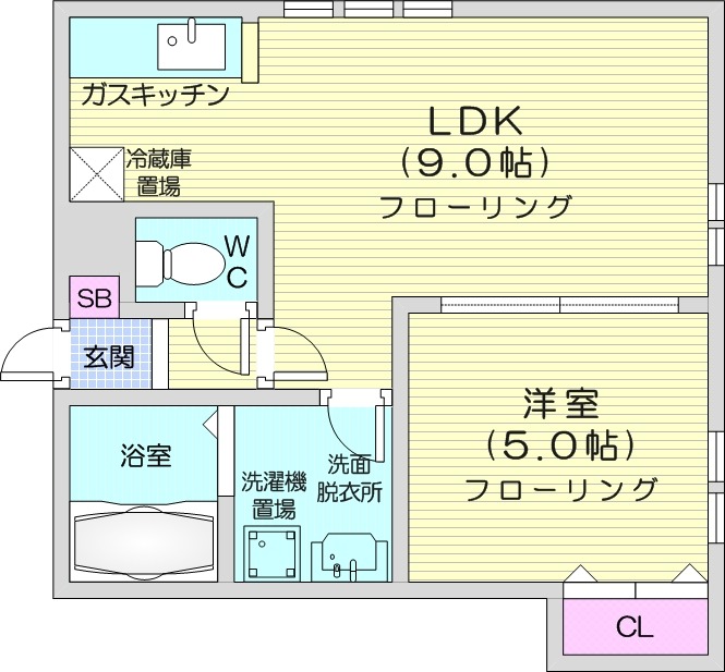 2階の間取り図