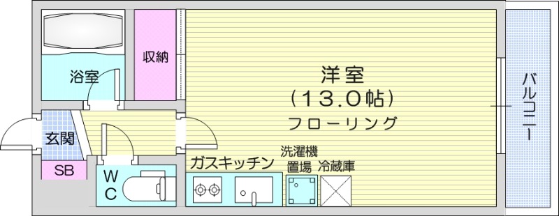 ワンルーム、エアコン、ネット使用料不要、オートロック
