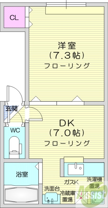 1階の間取り図