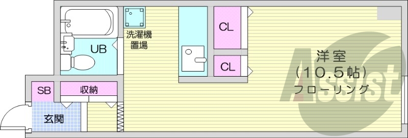 2階の間取り図