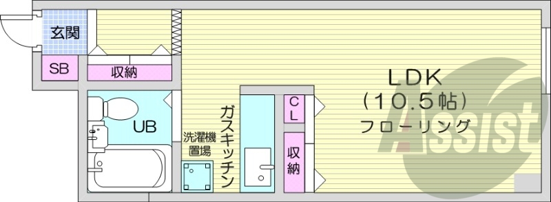 4階の間取り図