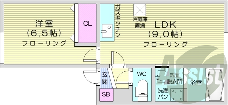 2階の間取り図