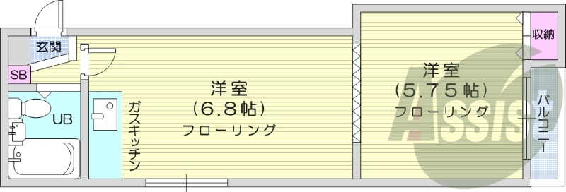 1階の間取り図