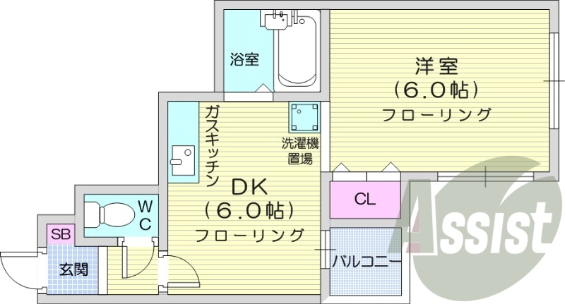 4階の間取り図